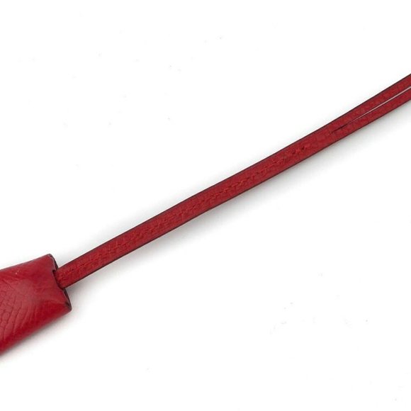 AUTH Hermes Minicaki Sheet Dock Tag Leather ~ Silver Bracket - Picture 4 of 8